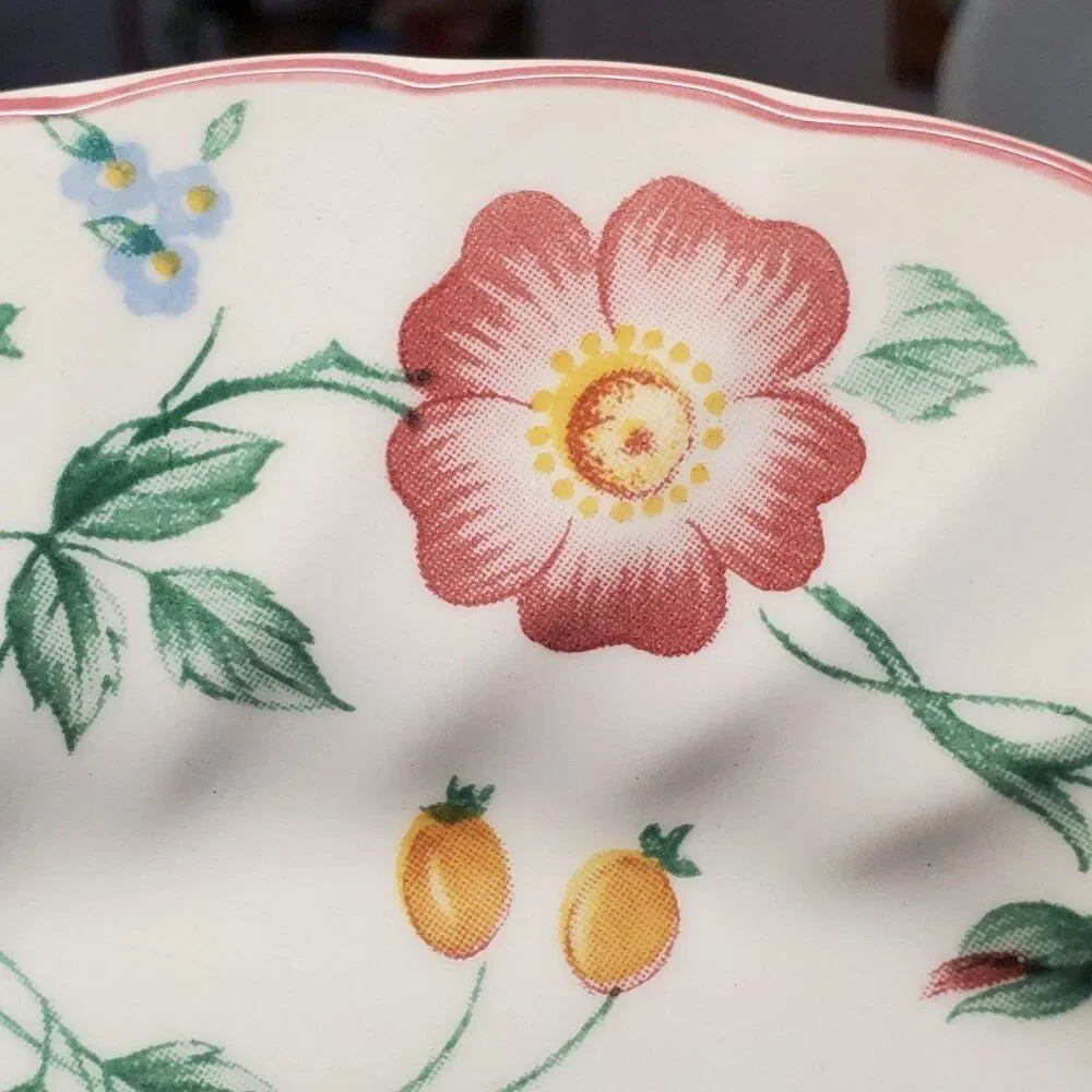 Briar Rose by Churchill Flat Cup & Saucer Set  Staffordshire England
